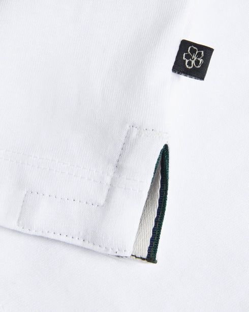 FAROW-Tops-Our FAROW T-shirt is crafted from 100% cotton and has a regular fit for chilled weekends and lounging around. It features a short-sleeved design with branded film countdown graphic at the front. Adding to basket in 3, 2, 1...The fabric of this product is made of 100% organic cotton. Organic cotton has a proven lower environmental impact than conventional cotton, as it reduces water usage, greenhouse gas emissions, and eliminates the use of harmful chemicals in the farming process. T-shirt 100% co